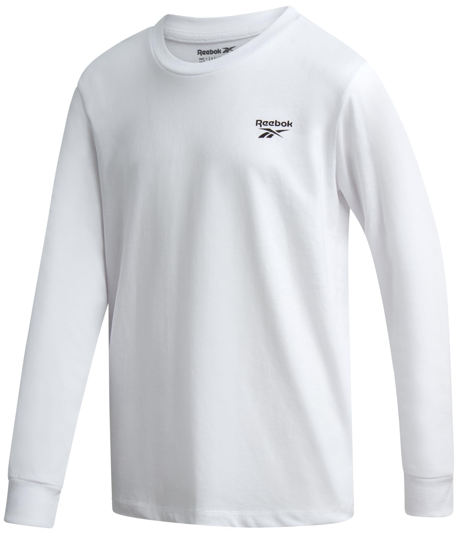 Reebok Boys' Athletic Long Sleeve T-Shirt - Cotton Blend Active Workout Gym and Running Top for Boys (Sizes: 8-14)